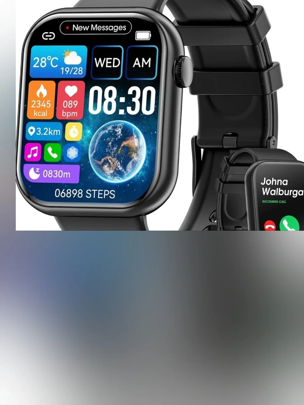 Smart Watch (Answer/Make Call) 1.85inch for Men Women Android / iOS